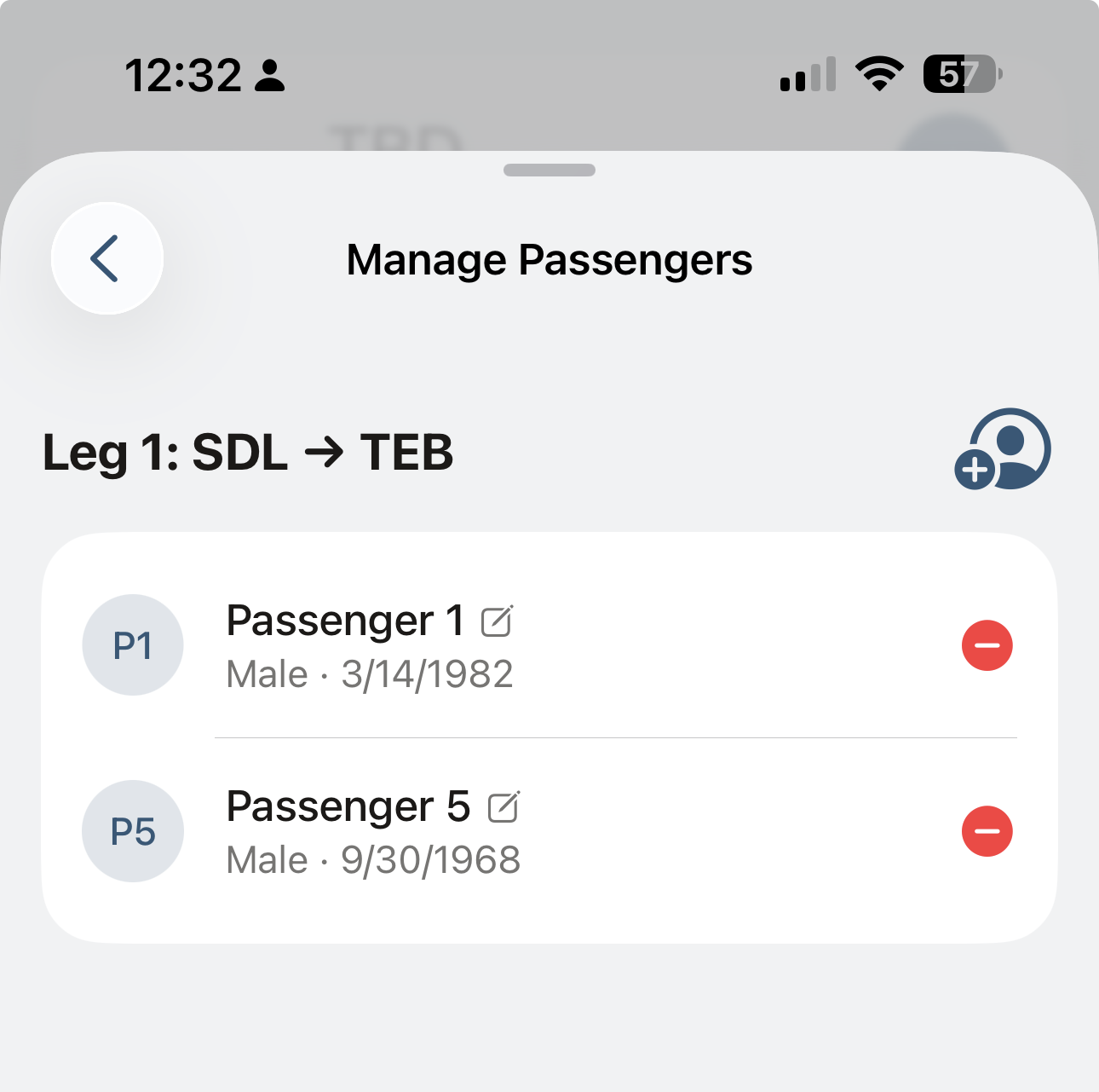 Per-Leg Passenger Assignment
