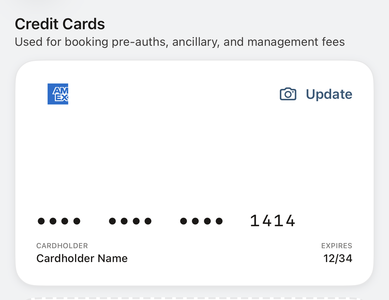 Credit card management